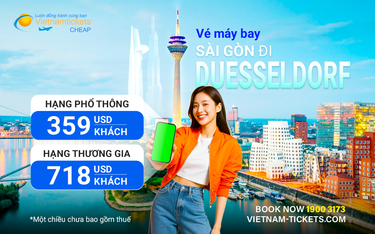 Vé Máy Bay Sài Gòn Đi Duesseldorf