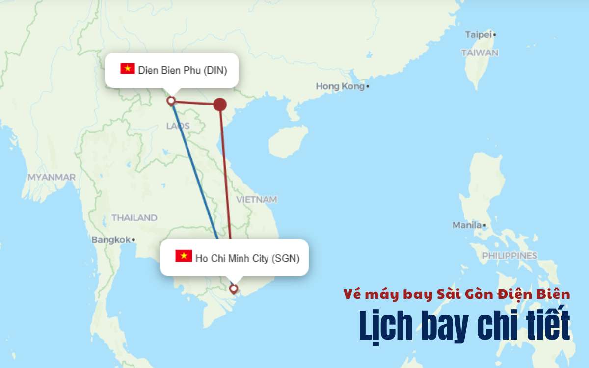 Lịch bay Sài Gòn Điện Biên