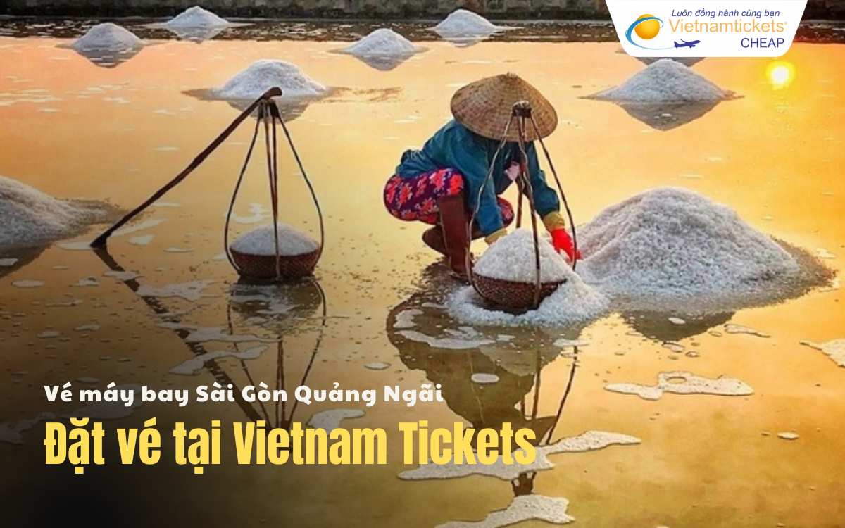 Ưu đãi vé máy bay Sài Gòn Quảng Ngãi