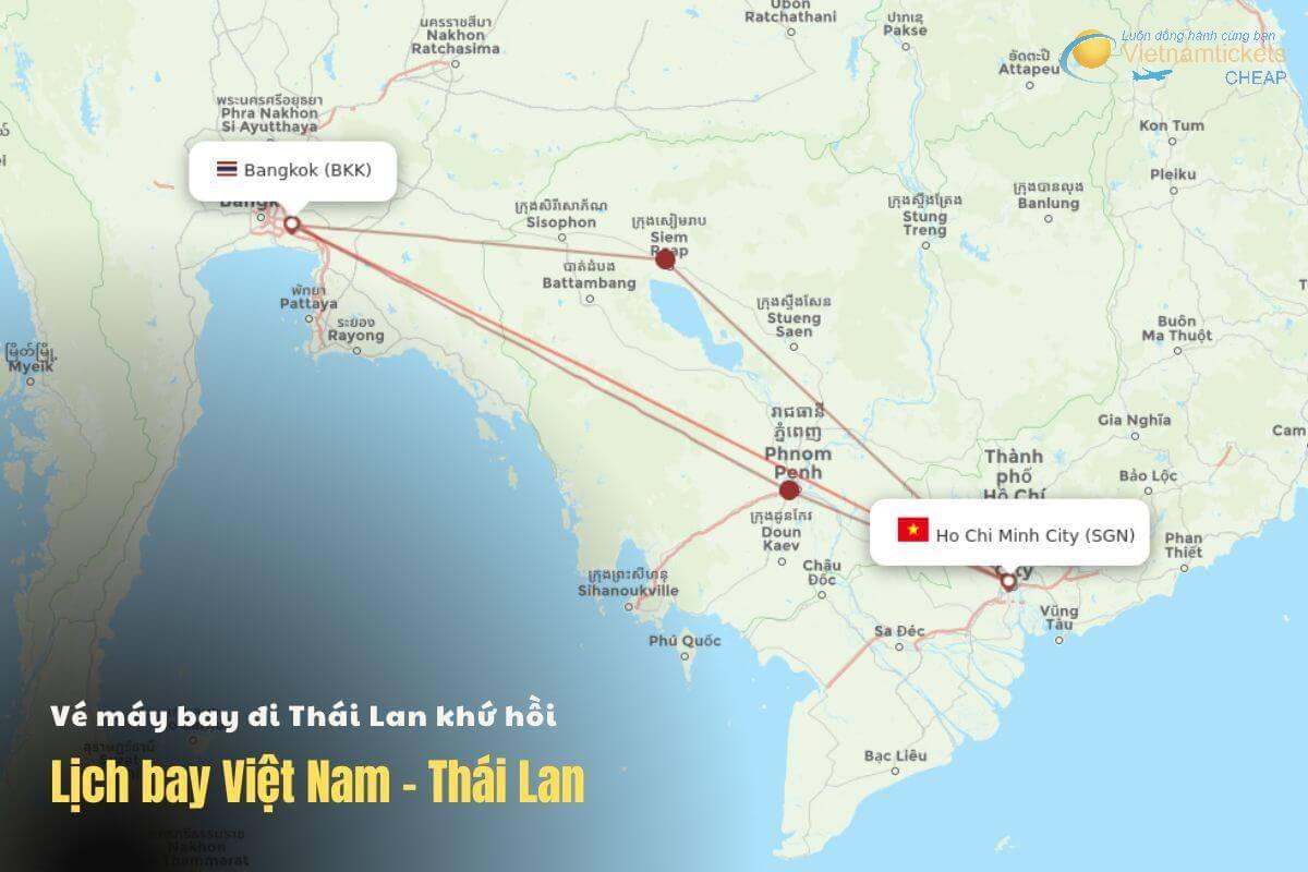 Lịch bay Việt Nam Thái Lan 