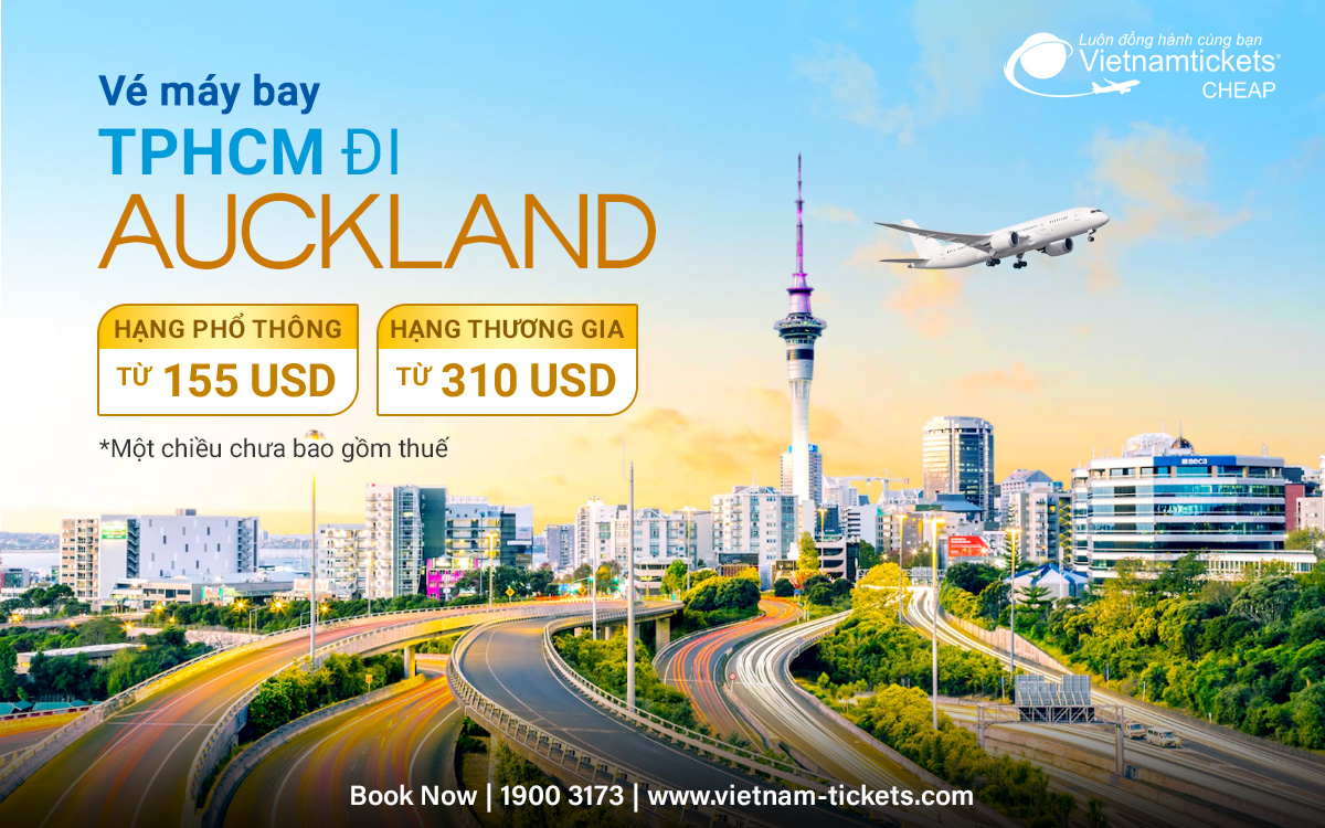 Vé Máy Bay Tphcm Đi Auckland