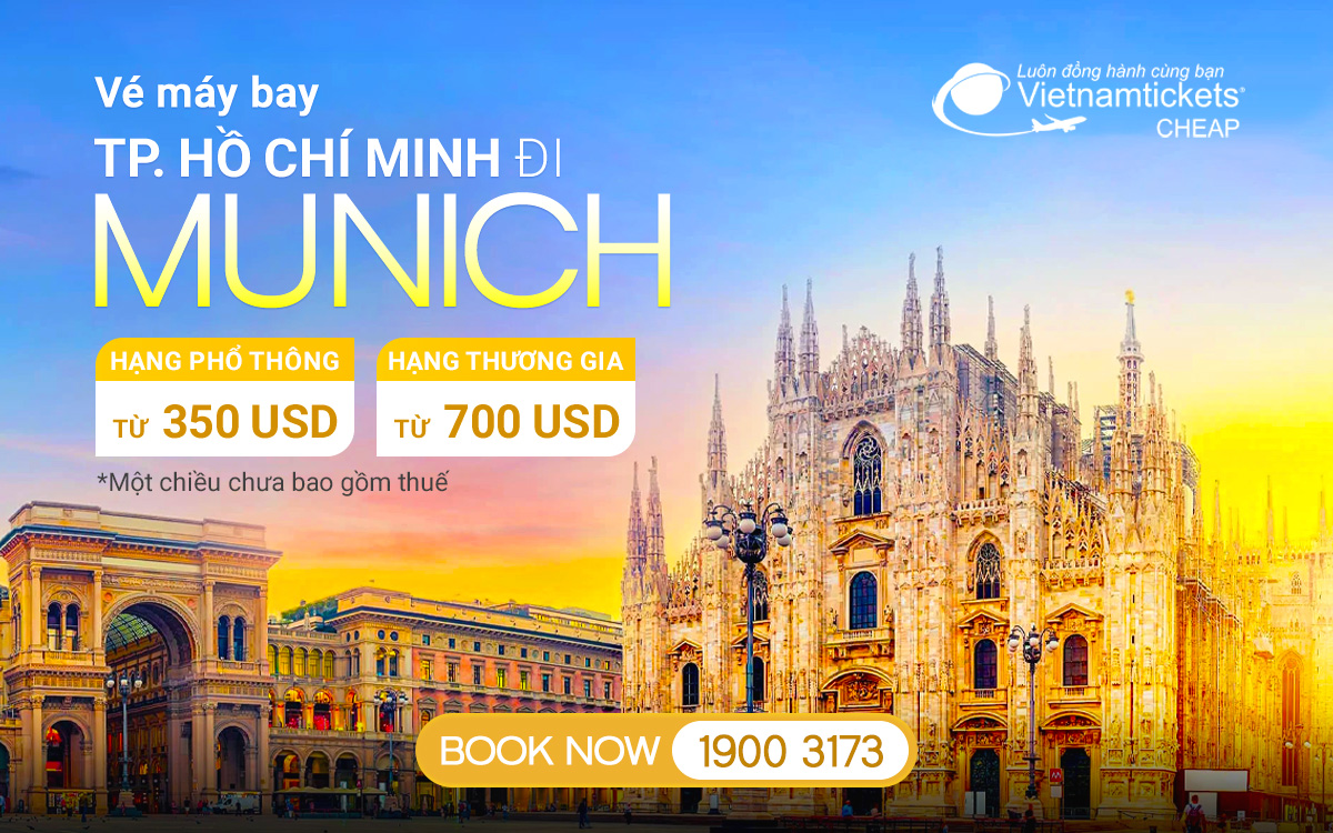 Vé Máy Bay TPHCM Đi Munich