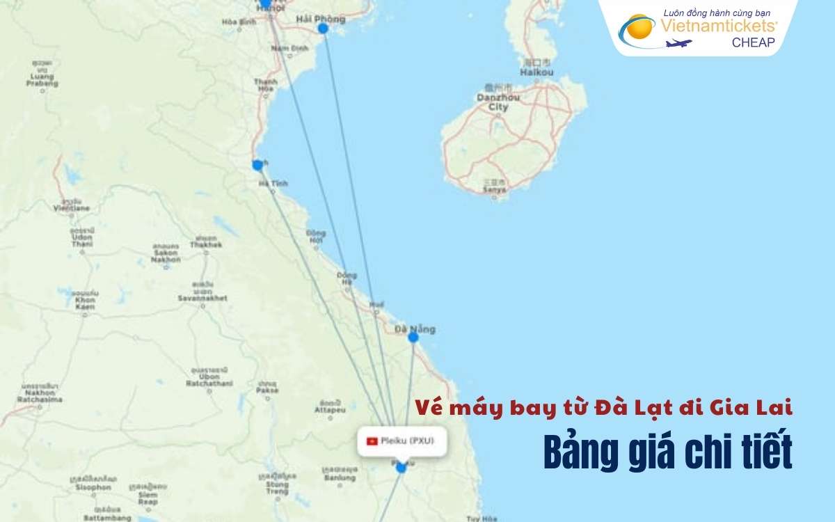 Thông tin lịch bay Đà Lạt Gia Lai
