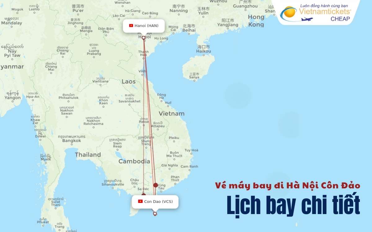 Lịch bay Hà Nội Côn Đảo