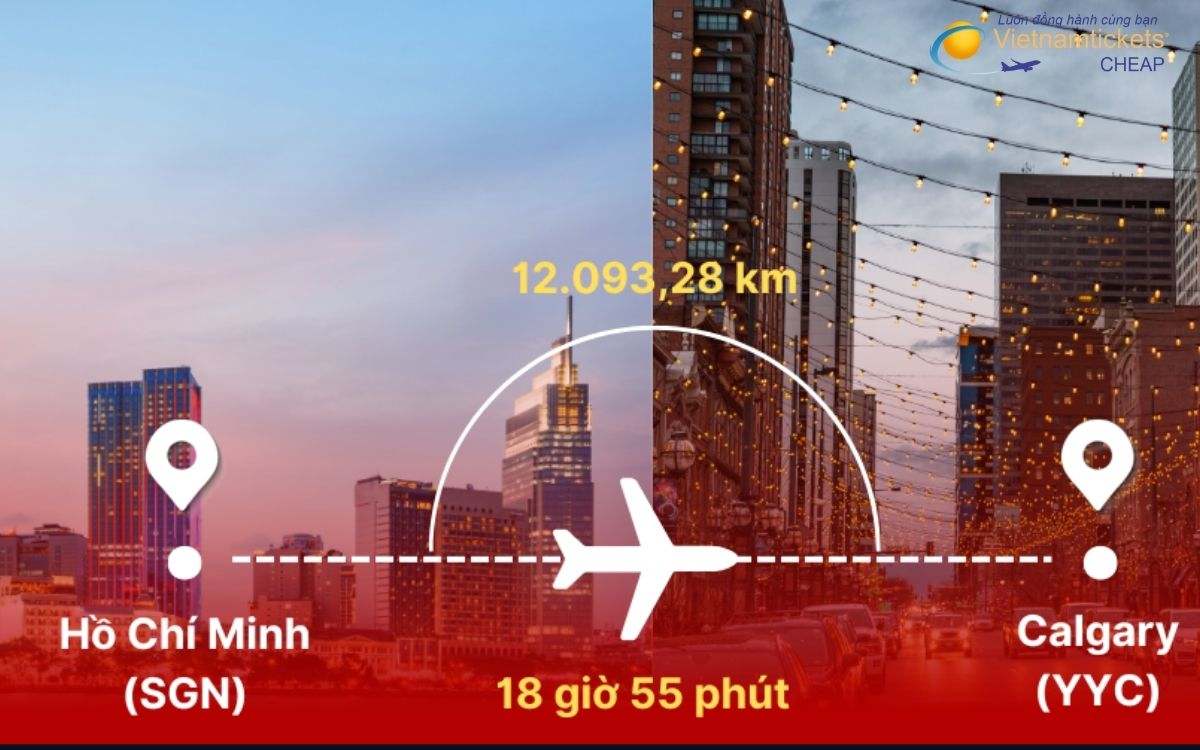 Giá vé máy bay từ tphcm đi calgary