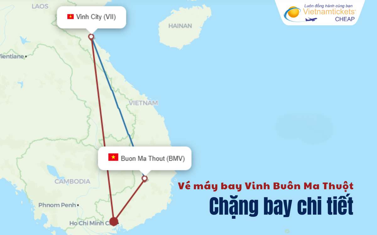 Chặng bay Vinh Buôn Ma Thuột