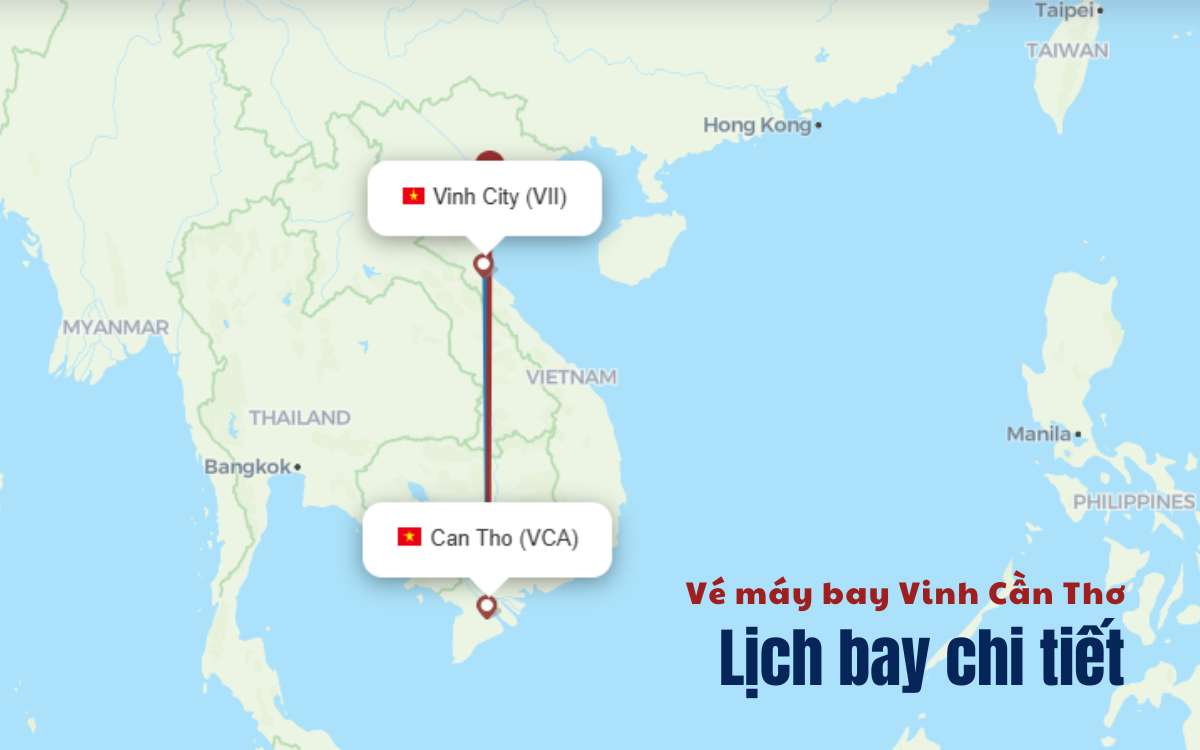Lịch bay Vinh Cần Thơ