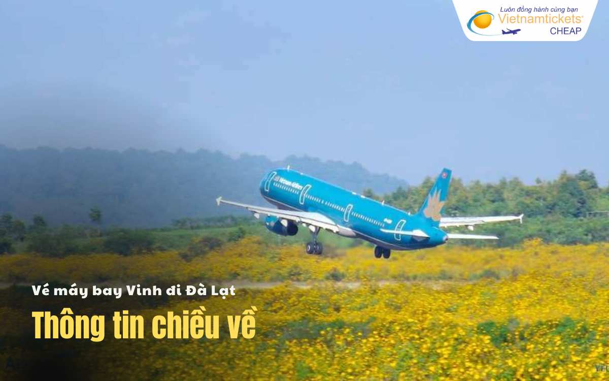 Vé bay chiều về Vinh Đà Lạt