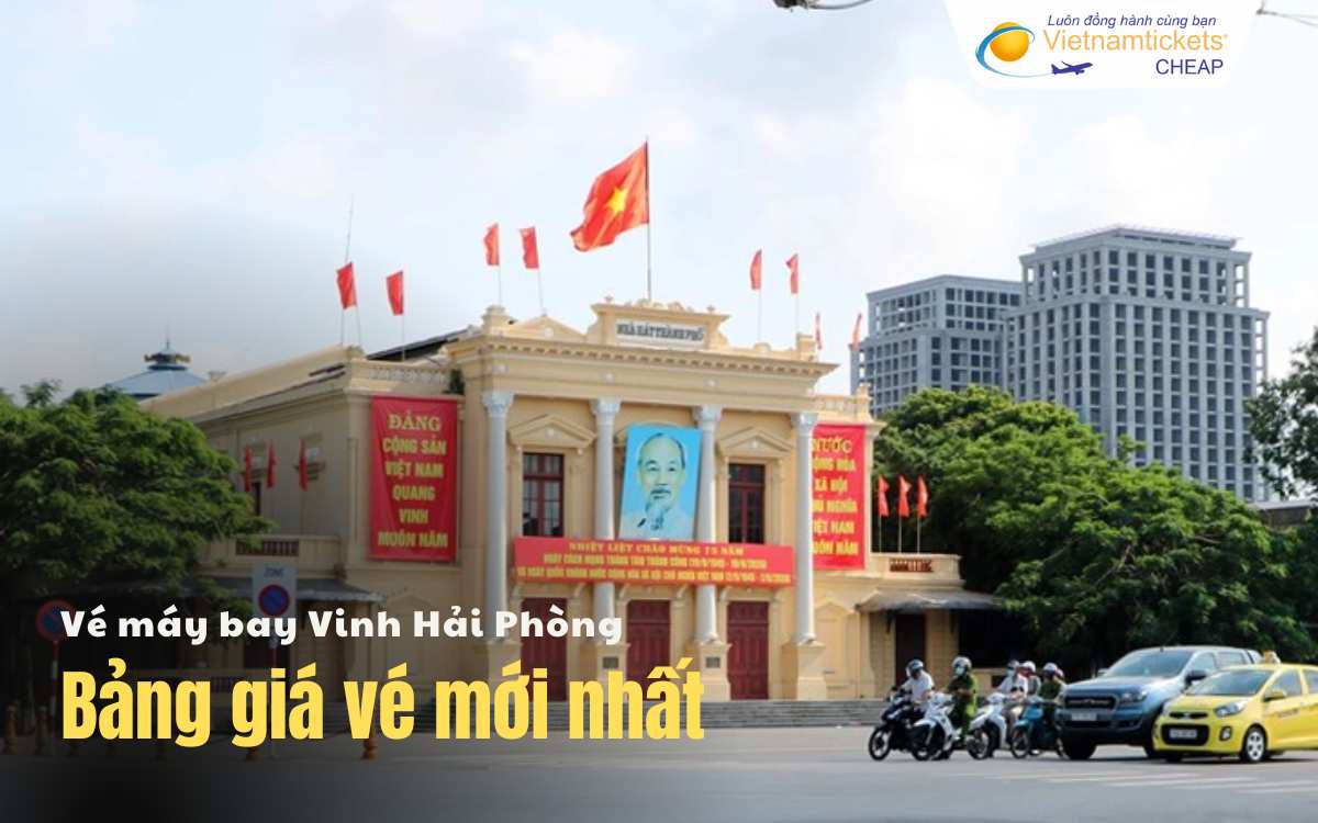 Bảng giá vé máy bay Vinh Hải Phòng