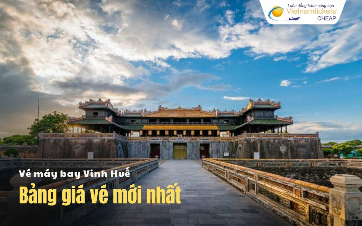 Bảng giá vé máy bay Vinh Huế