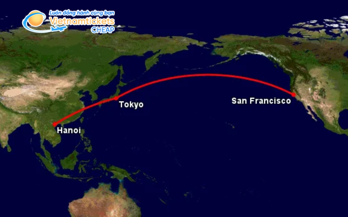 Yếu tố tác động đến thời lượng bay từ Hà Nội đến San Francisco