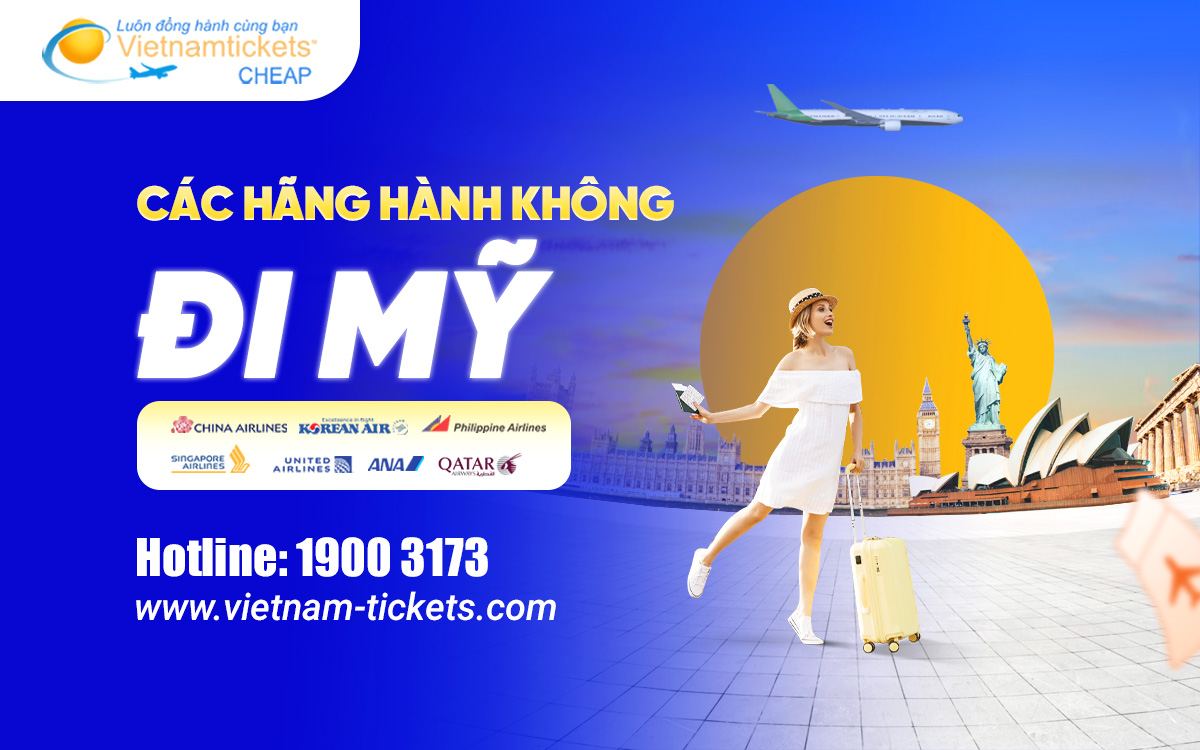 Các hãng hàng không đi Mỹ