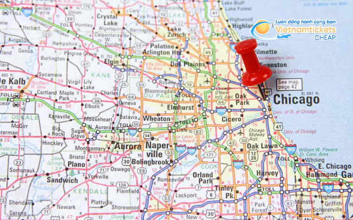 Đặc điểm địa lý thành phố Chicago