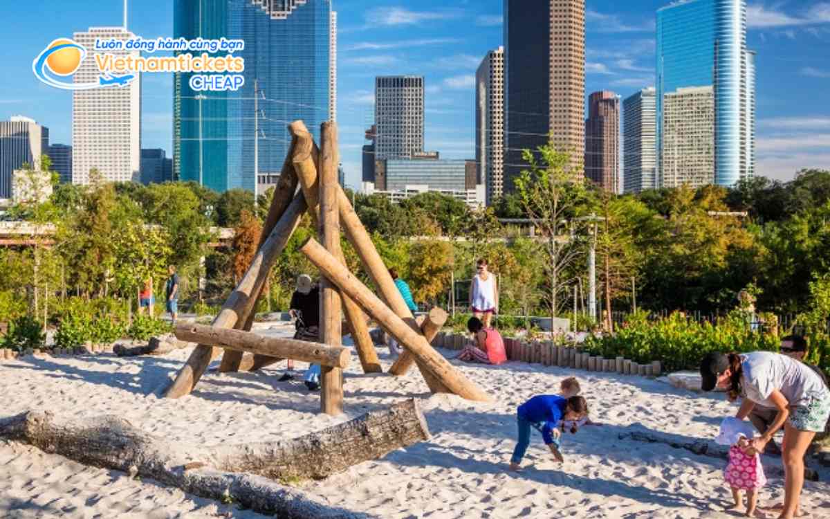 Buffalo Bayou Park địa điểm du lịch Houston