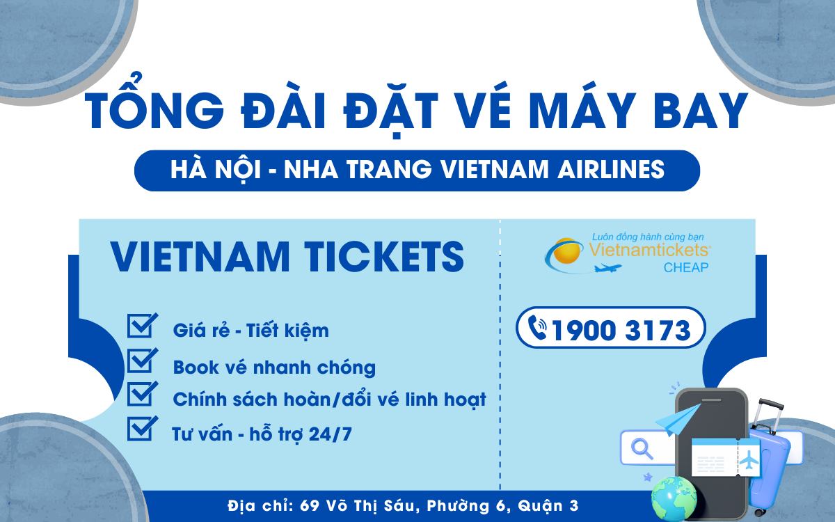 Đặt vé máy bay giá rẻ Hà Nội Nha Trang Vietnam Airlines