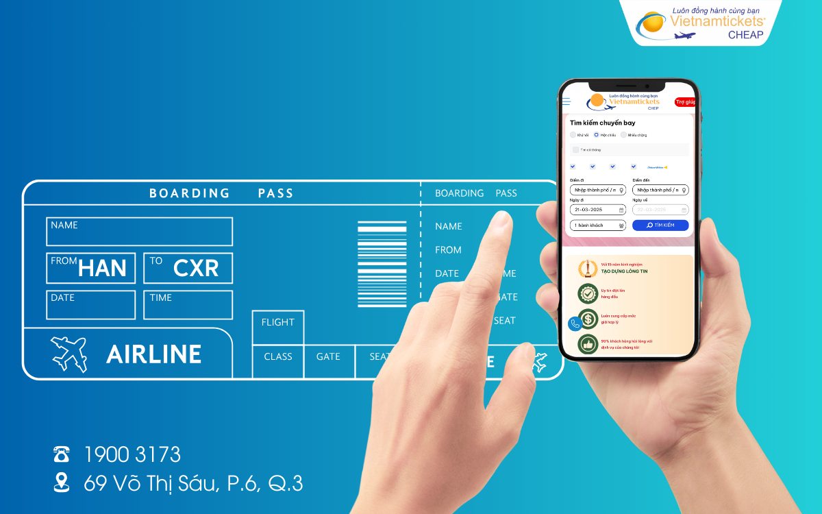 Đặt vé máy bay Hà Nội Nha Trang Vietnam Airlines sớm