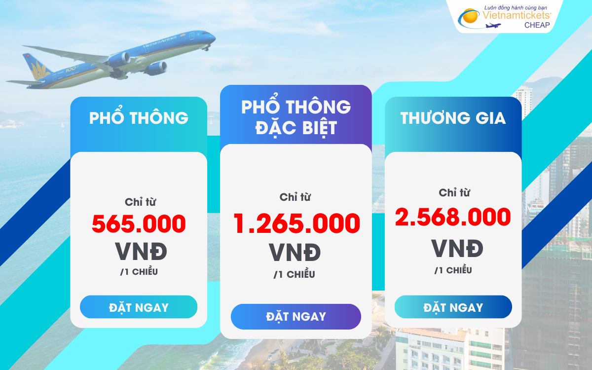 Giá vé máy bay Hà Nội Nha Trang Vietnam Airlines