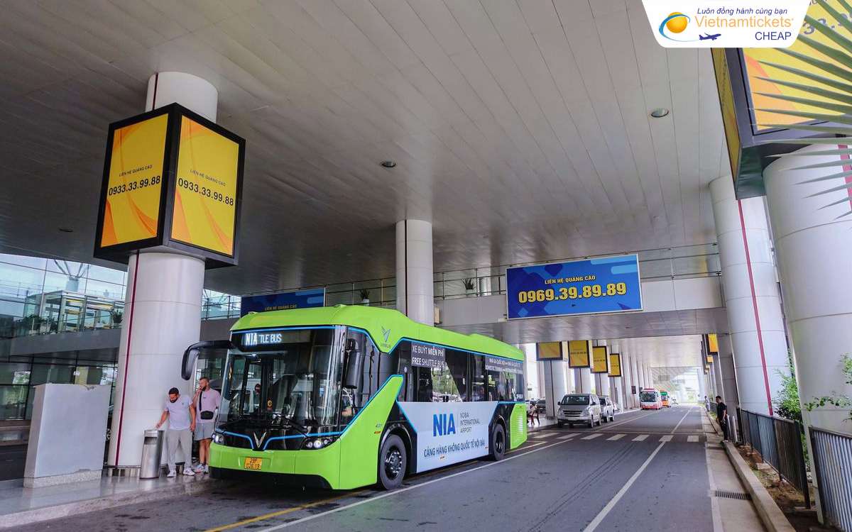 Xe buýt điện đến sân bay Nội Bài