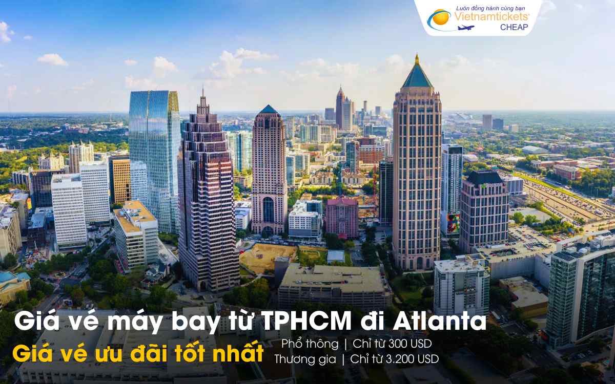 Giá vé máy bay từ TPHCM đi Atlanta