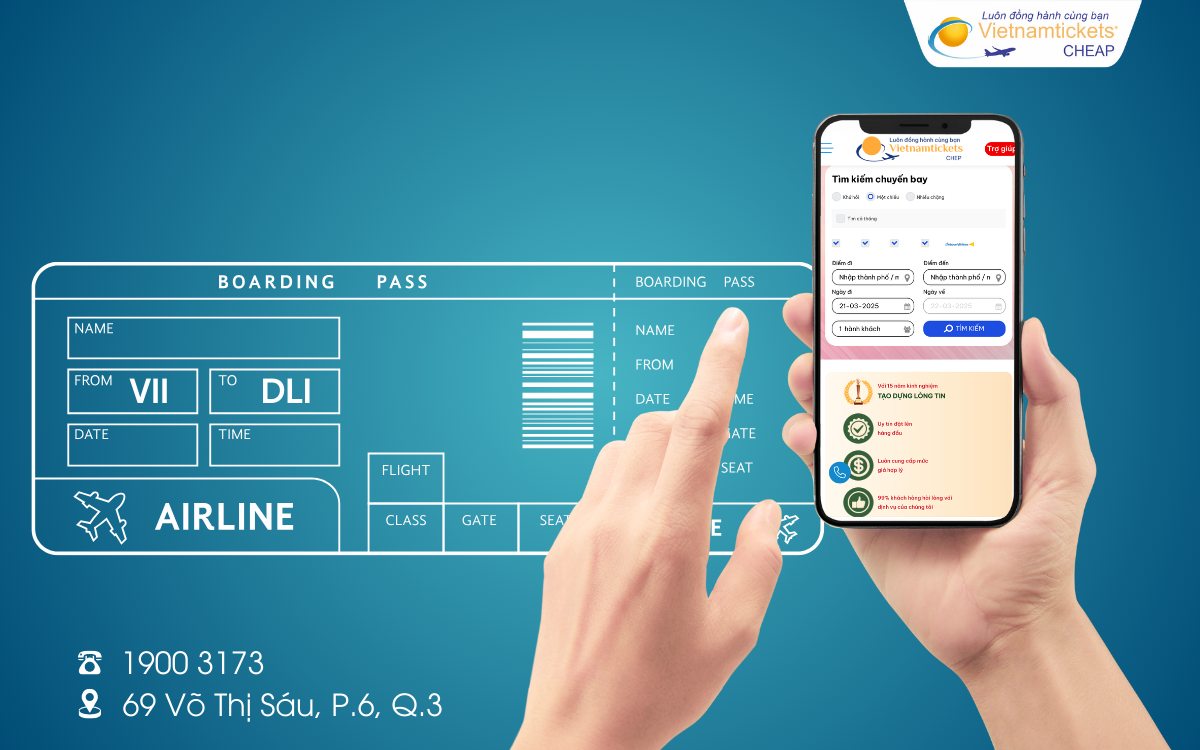 Đặt vé máy bay Vinh Đà Lạt Vietnam Airlines sớm