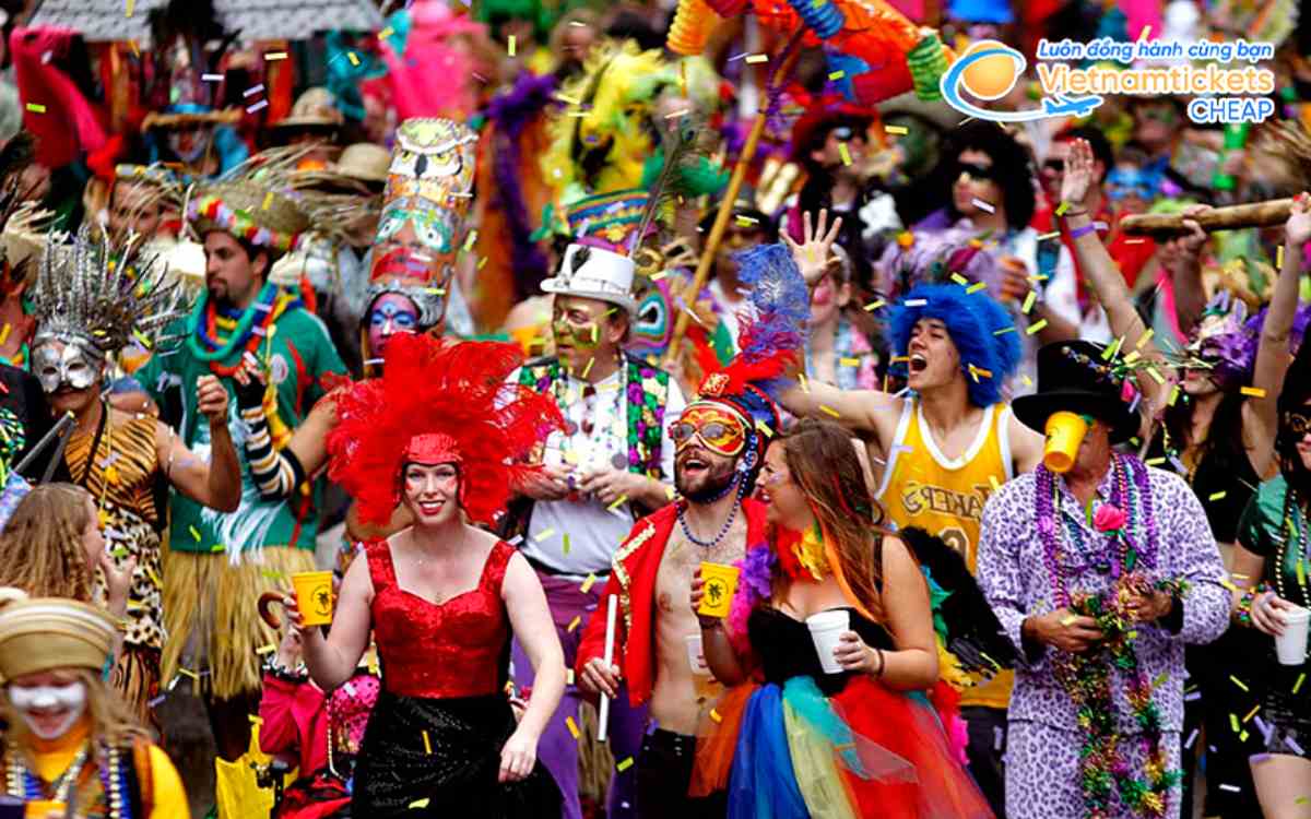 Lễ hội Mardi Gras New Orleans ở Mỹ