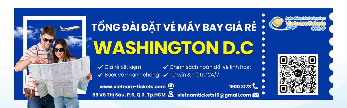 Đặt vé bay đến sân bay Washington Dulles rẻ
