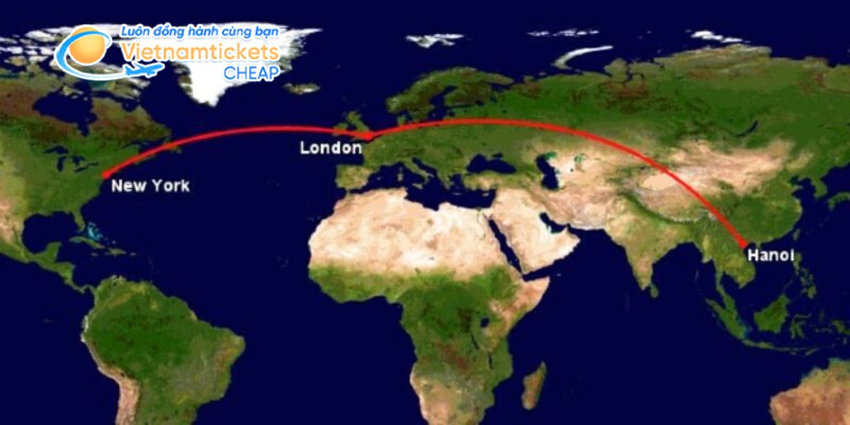 Việt Nam đến New York bao nhiêu km