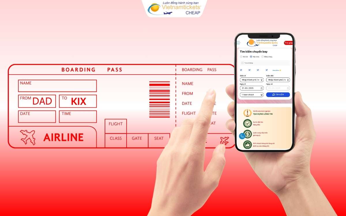 Đặt vé máy bay Đà Nẵng đi Osaka sớm