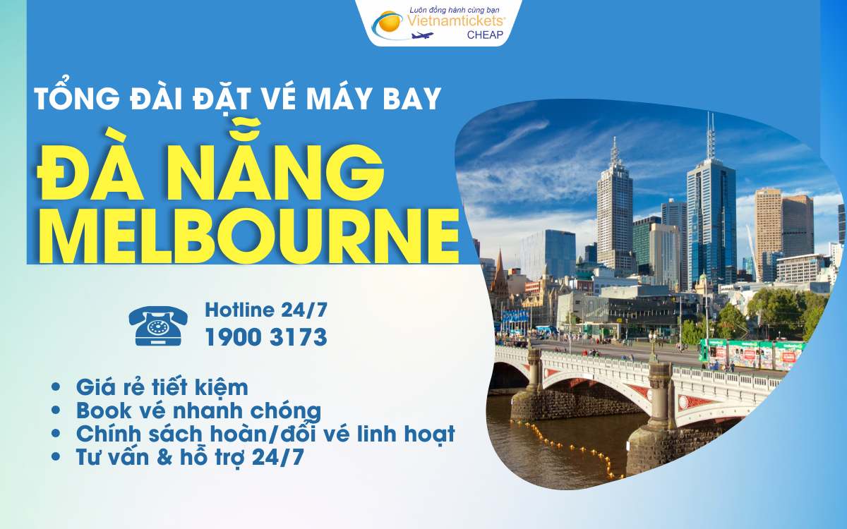 Đặt vé máy bay giá rẻ Đà Nẵng đi Melbourne