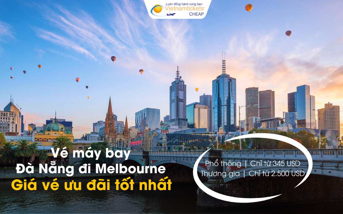 Giá vé máy bay Đà Nẵng đi Melbourne
