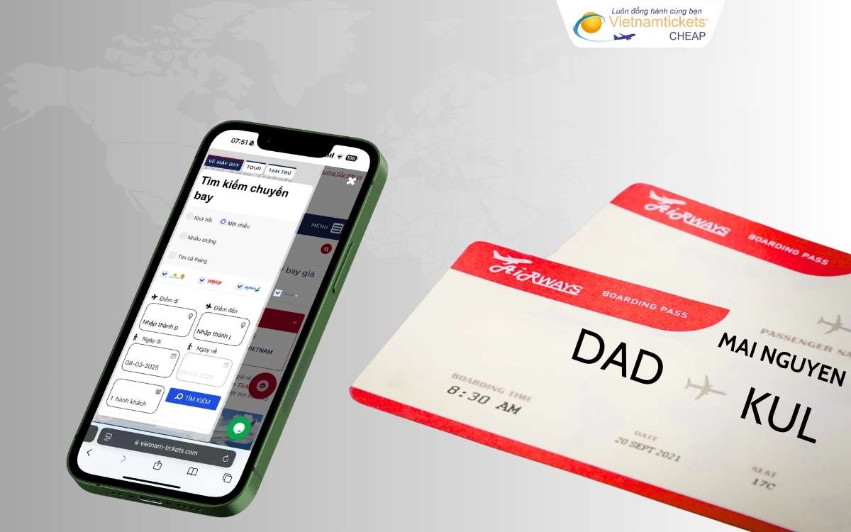 Đặt vé máy bay Đà Nẵng Kuala Lumpur sớm