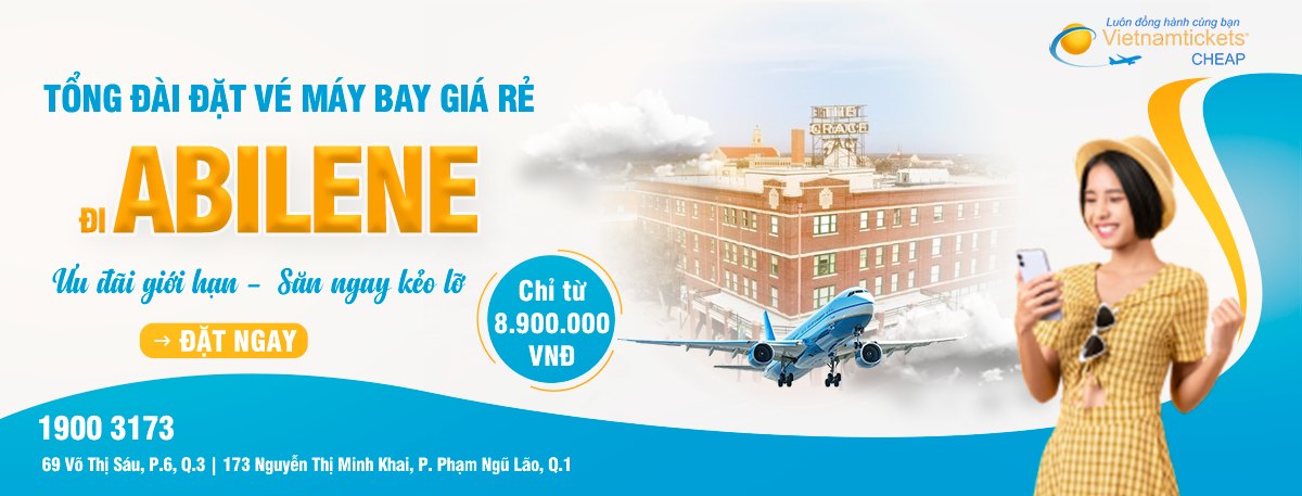 Đặt vé máy bay đi Abilene giá rẻ