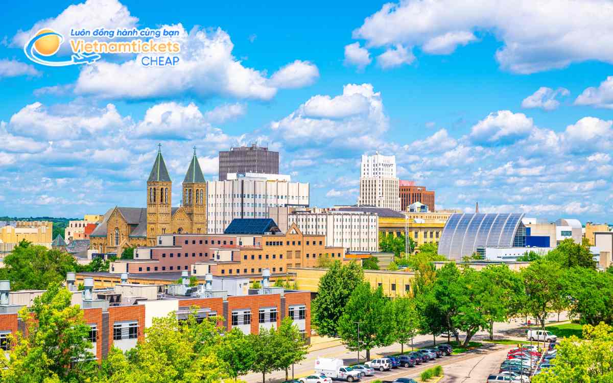 Giá vé máy bay đi Akron