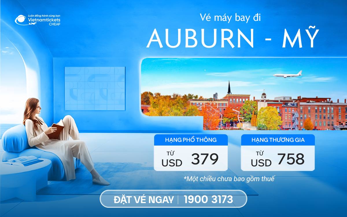 Vé Máy Bay Đi Auburn Maine