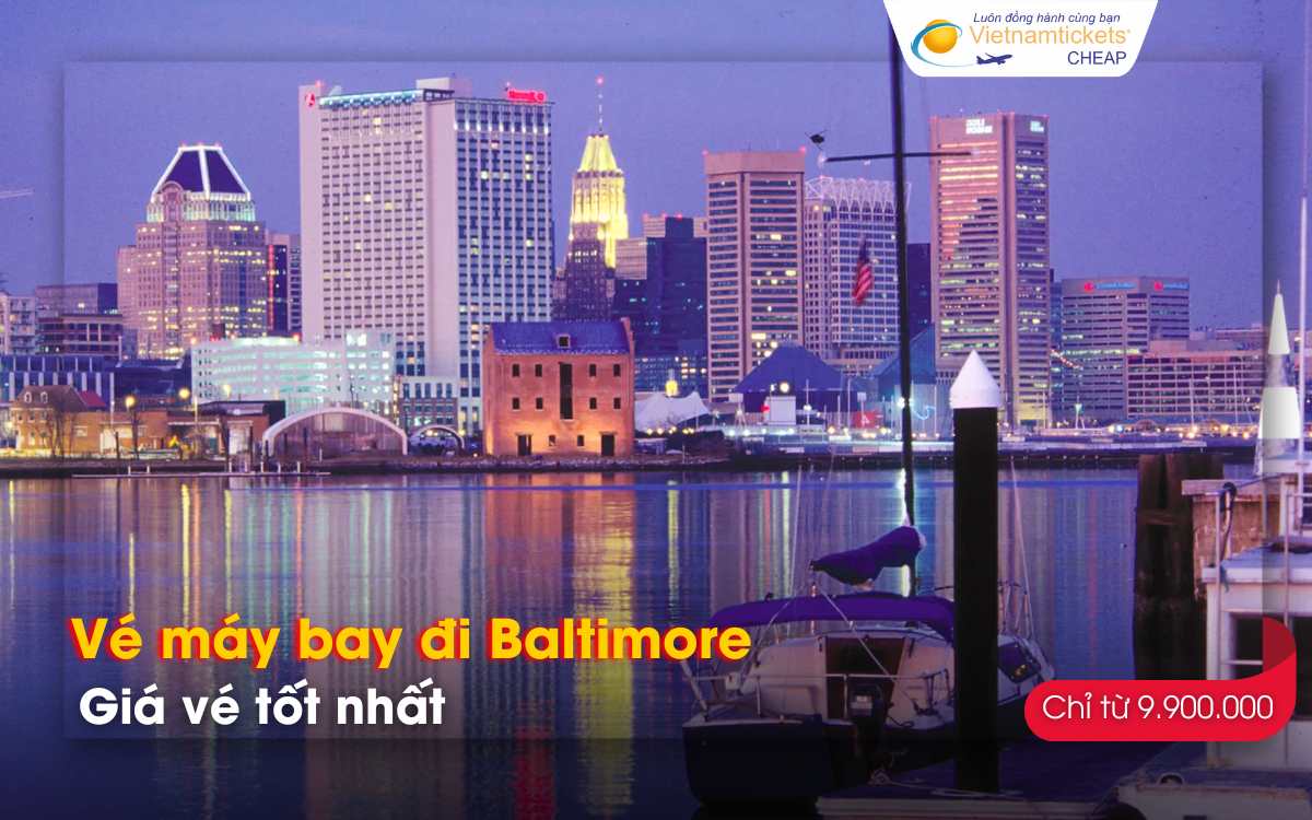 Giá vé máy bay đi Baltimore