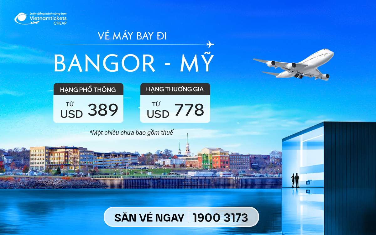 Vé Máy Bay Đi Bangor