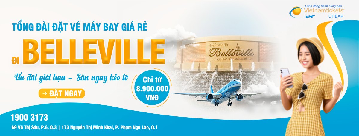 Đặt vé máy bay đi Belleville giá rẻ