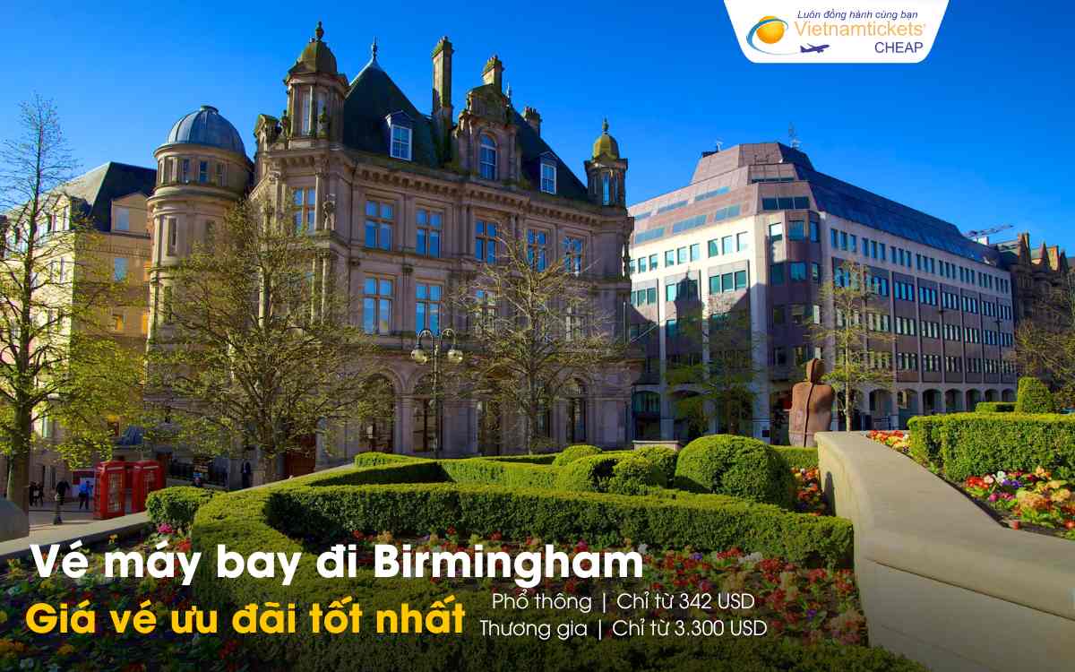 Giá vé máy bay đi Birmingham