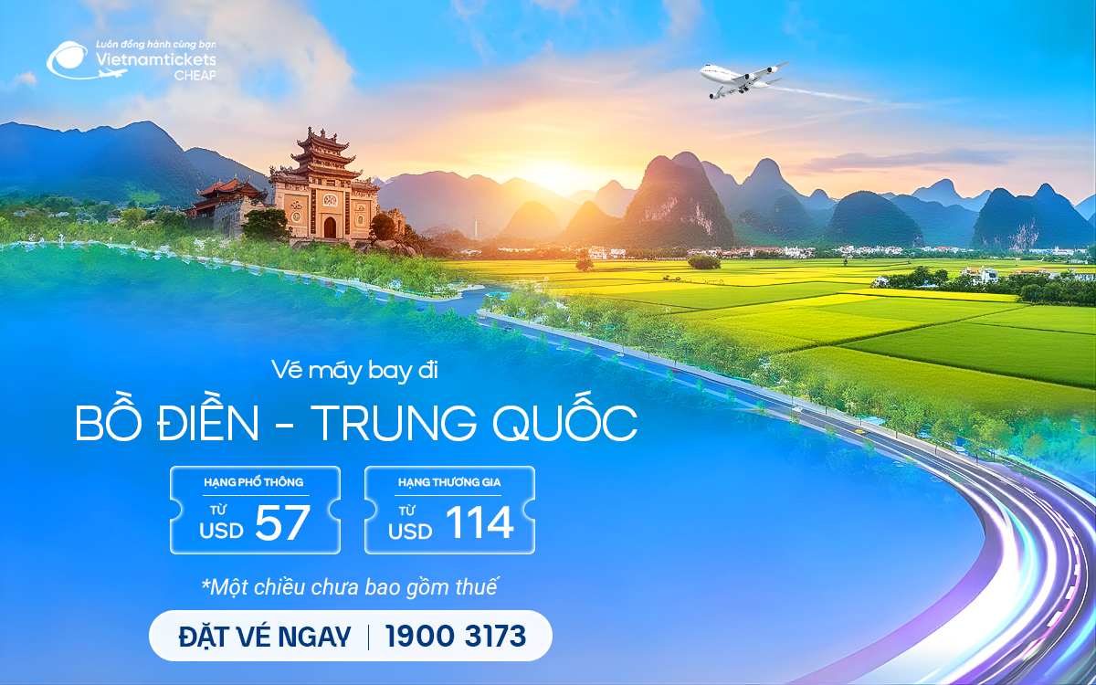 Vé Máy Bay Đi Bồ Điền