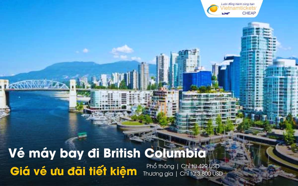 Giá vé máy bay đi British Columbia