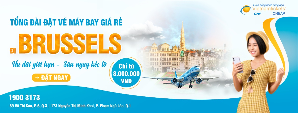 Đặt vé máy bay đi Brussels giá rẻ