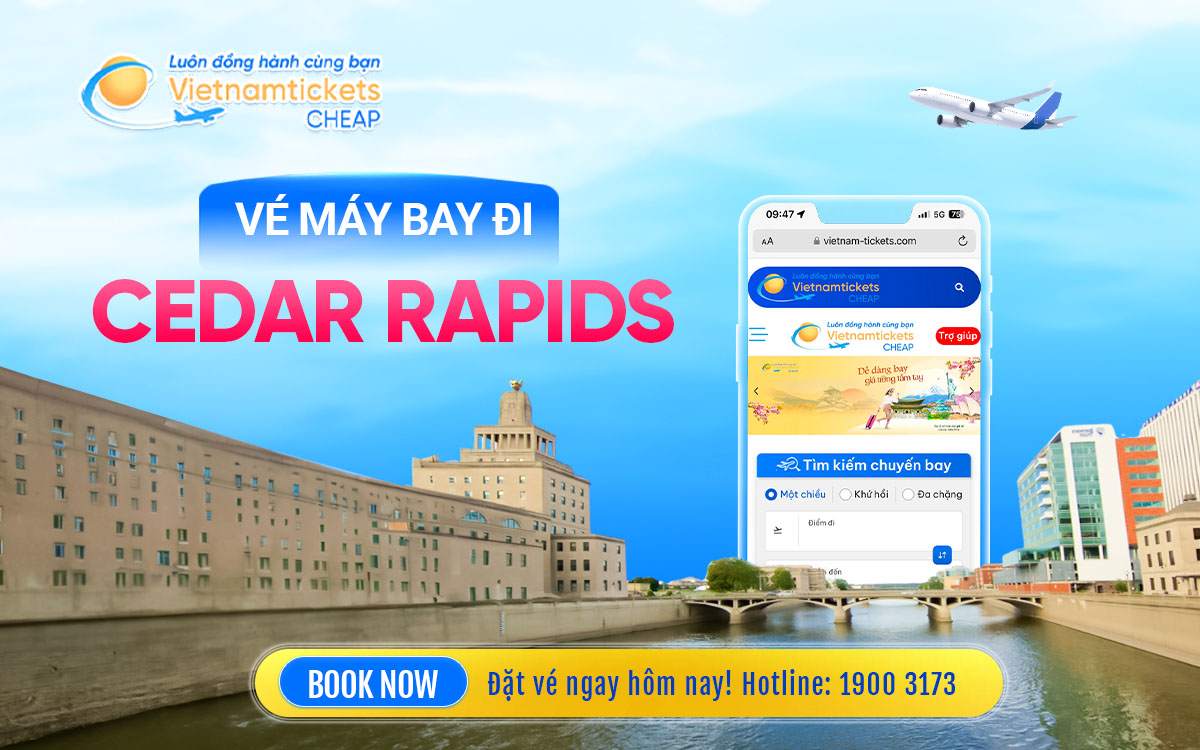 Vé đi Cedar Rapids