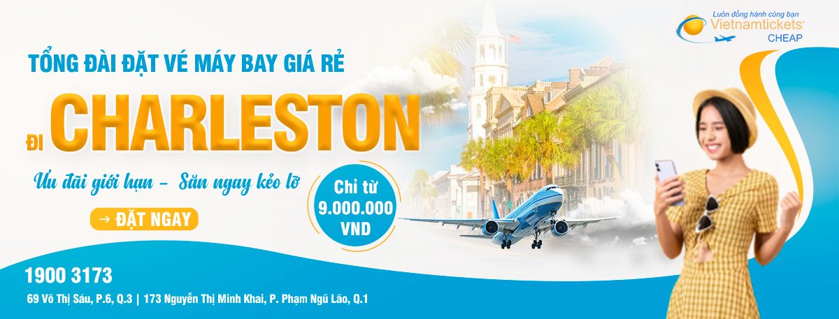 Đặt vé máy bay đi Charleston giá rẻ