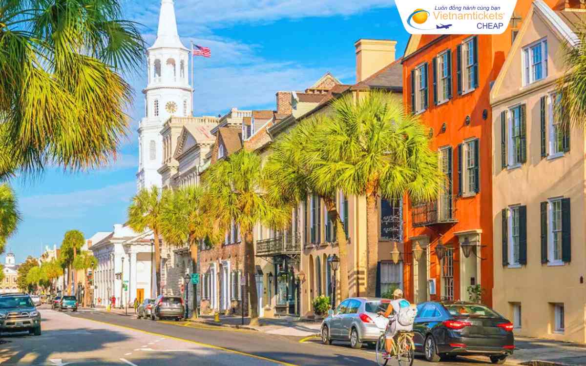 Giá vé máy bay đi Charleston Mỹ hôm nay