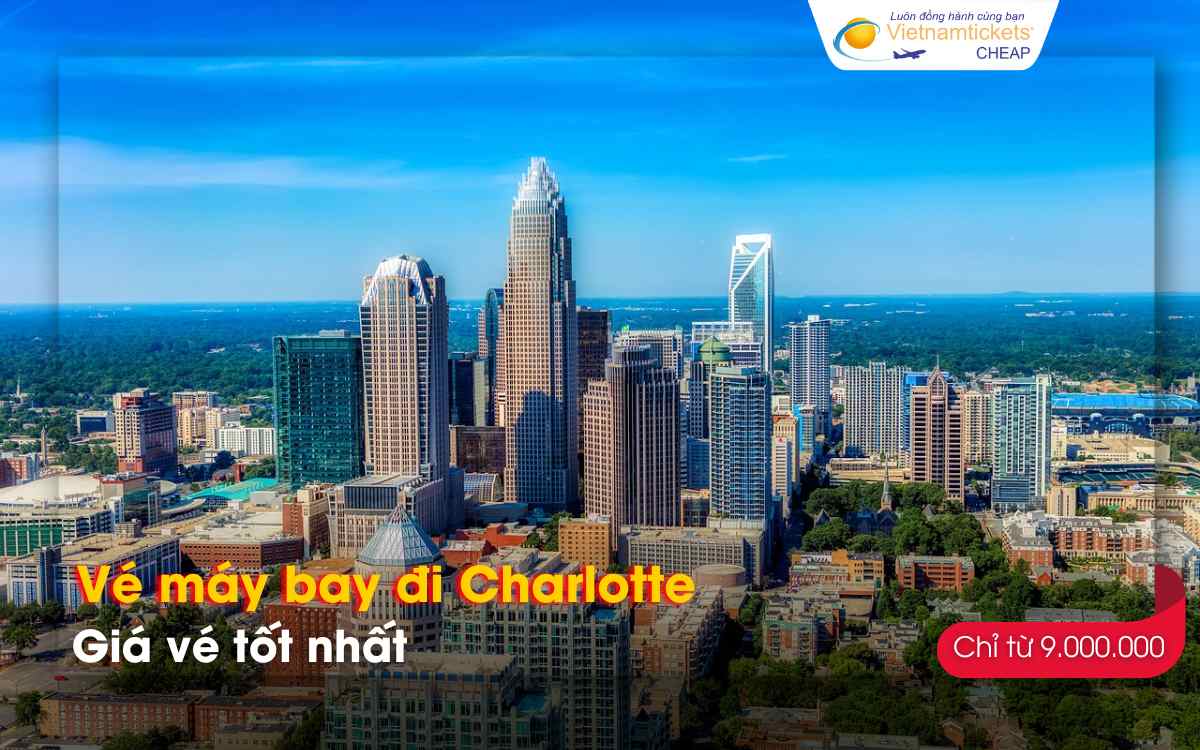 Giá vé máy bay đi Charlotte