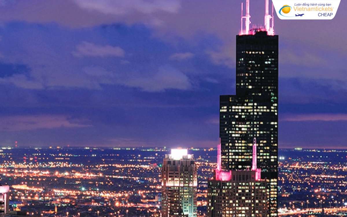 Tháp Willis địa điểm du lịch Chicago