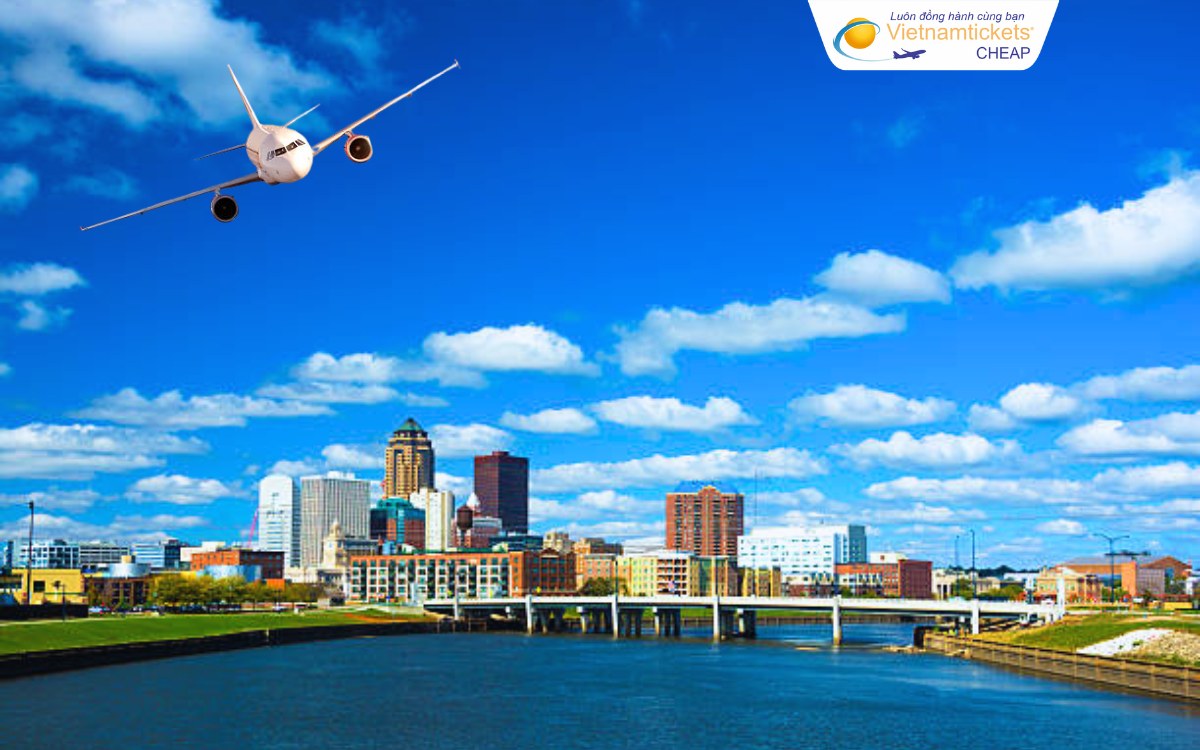 Chuyến bay từ Việt Nam đến Des Moines