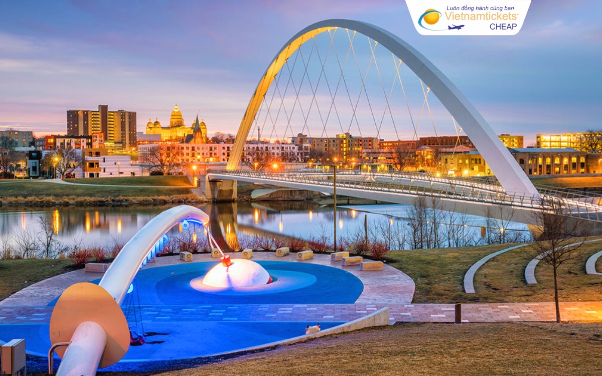 Giá vé máy bay đi Des Moines