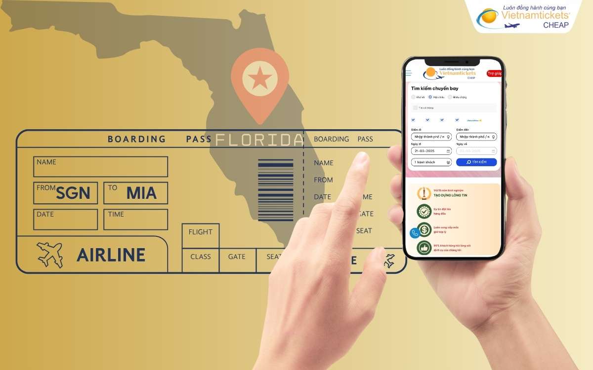 Đặt vé máy bay đi Florida Mỹ sớm