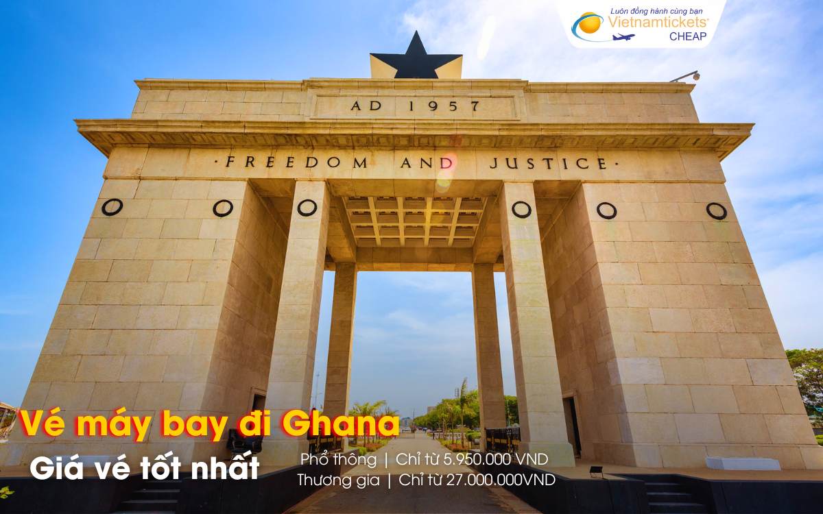 Giá vé máy bay đi Ghana